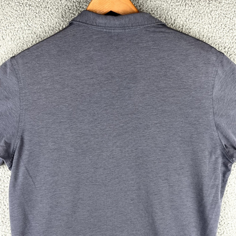 Peter Millar Polo Shirt Mens Large Grey Blue Jersey Performance Crown Crafted - Picture 6 of 11